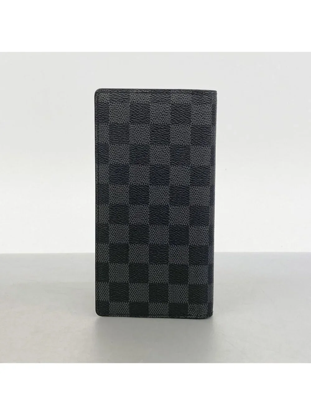 Louis Vuitton Wallet Damier Graphite Portefeuille Brazza Black Gray Vintage